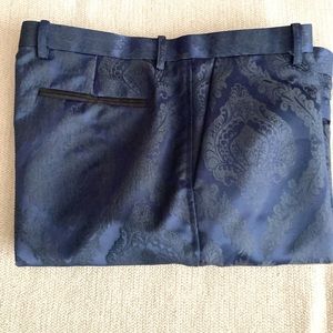 Beautiful navy/black woven men’s trousers never worn 38/32